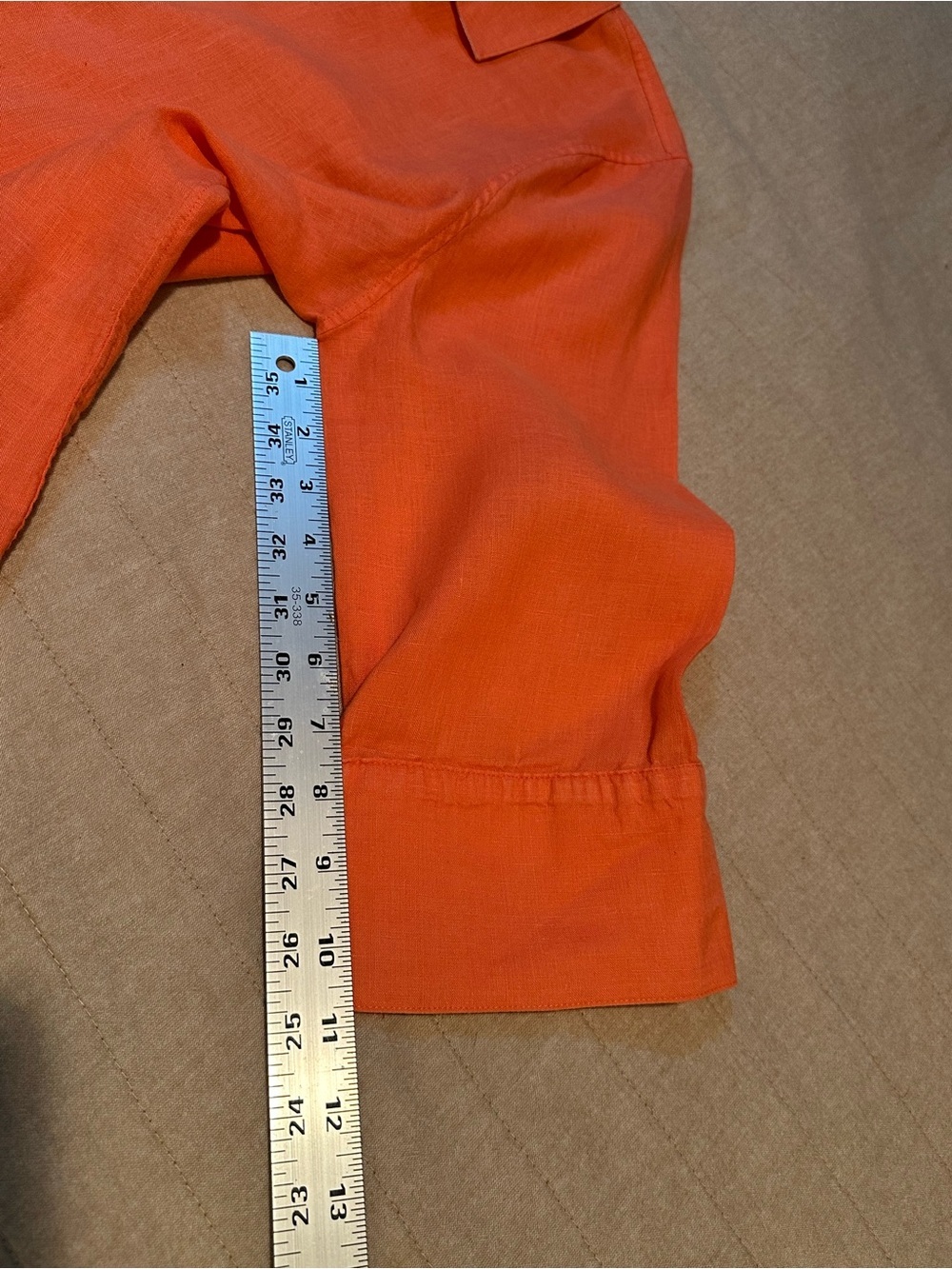 Chico's Burnt Orange 100% Linen Blouse - Picture 10 of 10